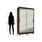 Guarda Roupa Roupeiro De Casal Lion 2 Portas De Correr E 2 Ga