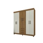 Guarda Roupa Roupeiro De Casal Lion Com Chave 6 Portas 3 Gave