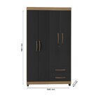 Guarda Roupa Roupeiro De Solteiro Lion Com Chave 4 Portas 2 G