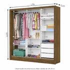 Guarda Roupa Roupeiro Dubai 3 Portas De Correr Com Espelho Ce