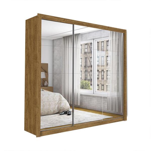 Guarda Roupa Roupeiro Isabela Master 3 Portas De Correr Com E