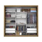 Guarda Roupa Roupeiro Lotse 3 Portas De Correr 4 Gavetas Cari