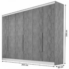 Guarda-roupa Roupeiro Mademarcs Oslo Mdf 6 Portas, 4 Gavetas