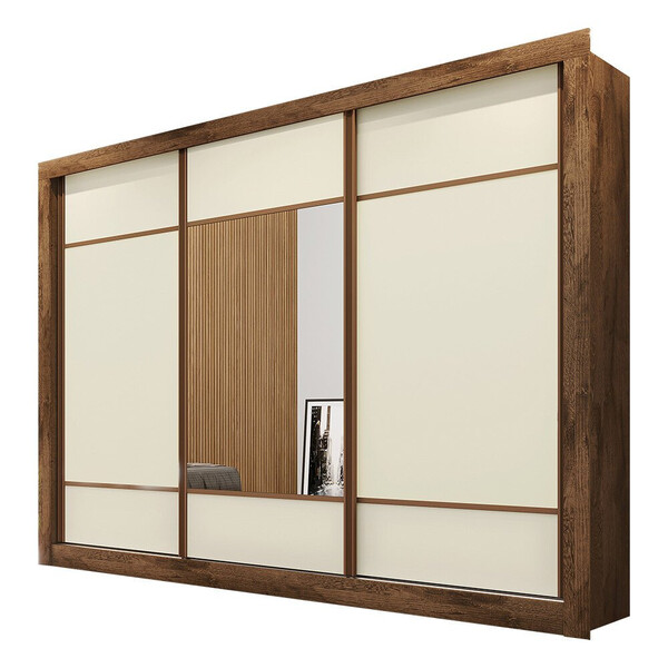 Guarda-roupa Roupeiro Mademarcs Zuma Mdf 3 Portas De Correr 6