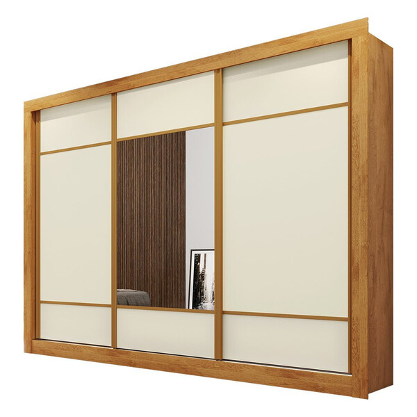 Guarda-roupa Roupeiro Mademarcs Zuma Mdf 3 Portas De Correr 6