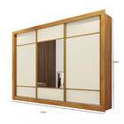 Guarda-roupa Roupeiro Mademarcs Zuma Mdf 3 Portas De Correr 6
