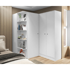 Guarda Roupa Roupeiro Módulo Closet Ana Branco Velluto - Bela