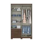 Guarda Roupa Roupeiro Multiuso 4 Portas 2 Espelhos 3 Gavetas
