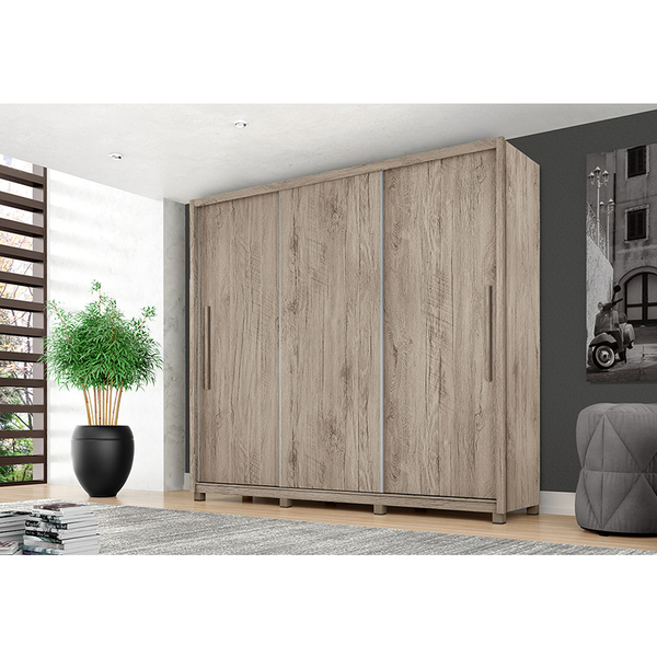 Guarda Roupa Roupeiro New Dallas 3 Portas S/e Cânion