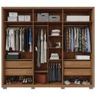 Guarda Roupa Roupeiro Quarto Casal 6 Portas 4 Gavetas 9 Prate