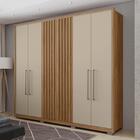 Guarda Roupa Roupeiro Quarto Casal 6 Portas 4 Gavetas 9 Prate