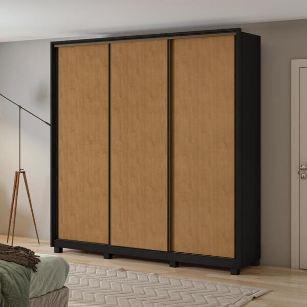 Guarda Roupa Roupeiro Quarto Casal Lopas 3 Portas Spazio 240