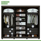 Guarda Roupa Roupeiro Quarto Casal Lopas 3 Portas Spazio 270