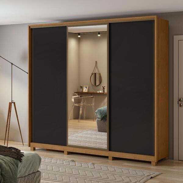 Guarda Roupa Roupeiro Quarto Casal Lopas 3 Portas Spazio 270