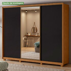 Guarda Roupa Roupeiro Quarto Casal Lopas 3 Portas Spazio 270