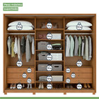 Guarda Roupa Roupeiro Quarto Casal Lopas 3 Portas Spazio 270