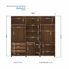 Guarda Roupa Roupeiro Quarto Dormitório Solteiro Casal Avila