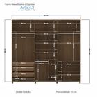 Guarda Roupa Roupeiro Quarto Dormitório Solteiro Casal Avila