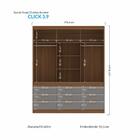 Guarda Roupa Roupeiro Quarto Dormitório Solteiro Casal Click