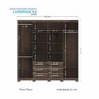 Guarda Roupa Roupeiro Quarto Dormitório Solteiro Casal Liverp