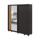 Guarda Roupa Roupeiro Quarto Lopas 2 Portas Velaris Com Espel