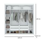 Guarda Roupa Roupeiro Quarto Solteiro Casal Lopas 2 Portas Ve