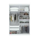 Guarda Roupa Roupeiro Quarto Solteiro Casal Lopas 4 Portas Al