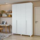 Guarda Roupa Roupeiro Quarto Solteiro Casal Lopas 4 Portas Al
