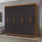 Guarda Roupa Roupeiro Quarto Solteiro Casal Lopas 8 Portas An