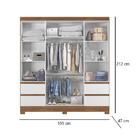 Guarda Roupa Roupeiro Roma Quarto Moval Casal Com Espelho 4 P