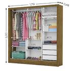 Guarda Roupa Roupeiro Santiago Plus 3 Portas De Correr Com Es