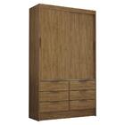 Guarda Roupa Roupeiro Sevilha 2 Portas De Correr 6 Gavetas Ca