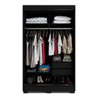 Guarda Roupa Roupeiro Solteiro 2 Portas 2 Gavetas 3 Prateleir