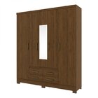 Guarda-roupa Roupeiro Tivoli 6 Portas 4 Gavetas Espresso Móve