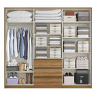 Guarda-roupa Roupeiro Veneza Glass Thb 6 Portas 3 Gavetas