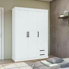 Guarda-roupa Rustic Clean 3 Portas 2 Gavetas Branco Lopas