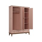 Guarda-roupa Rústico 4 Portas E 2 Gavetas - Madeira Maciça E