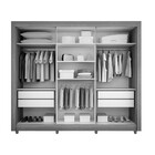 Guarda Roupa Salleto Tokio 3 Portas Espelho 10966.147