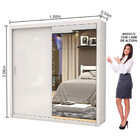Guarda Roupa Salvador Plus Gold Com Espelho 2 Portas 4 Gaveta