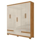 Guarda Roupa San Diego 6 Portas E 4 Gavetas Freijó/avelã