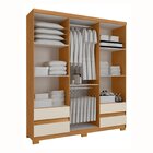 Guarda Roupa San Diego 6 Portas E 4 Gavetas Freijó/avelã