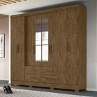 Guarda Roupa San Lorenzo Plus 8 Portas E 4 Gavetas Com Espelh