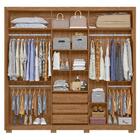 Guarda Roupa San Marino 3 Portas 2 Gavetas Freijo Cinza