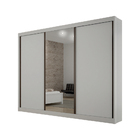 Guarda Roupa San Marino Premium 3 Portas 4 Gavetas C-espelho