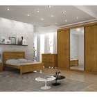 Guarda Roupa San Marino Premium 3 Portas 4 Gavetas C-espelho