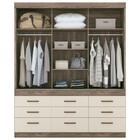 Guarda Roupa Santos Andirá Click Com Espelho 3 Portas De Corr