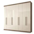 Guarda Roupa Santos Andira Master Vip 8 4 Castanha Off White