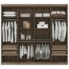 Guarda Roupa Santos Andira Master Vip 8 4 Castanha Off White