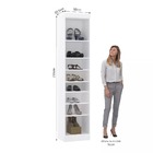 Guarda Roupa Sapateira Modulado 50cm 1 Porta Alpes Luciane Mó