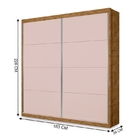 Guarda Roupa Sara Rose Amendoa